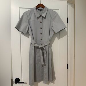 Lafayette 148 New York polished cotton shirt dress